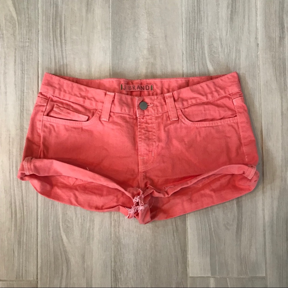 J Brand Coral Jean Shorts